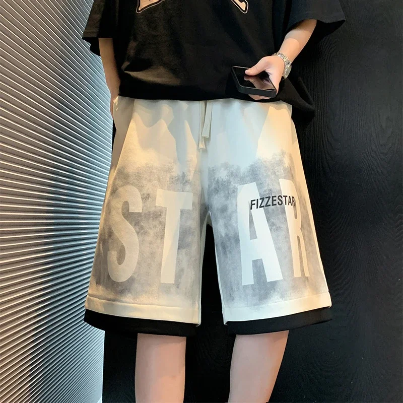 2025 Men's Tie-Dye Oversize Sport Shorts