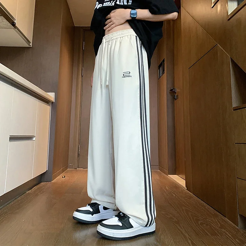 Men's 2025 Summer Ice Silk Loose Pants