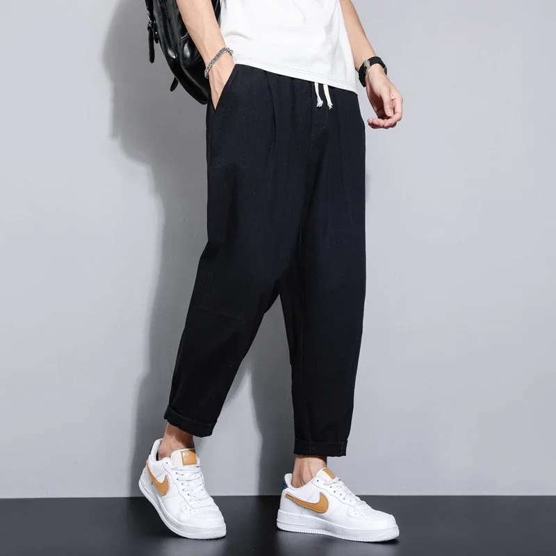 Men's Summer Linen Pants (Wide-Leg/Harem/Slim)