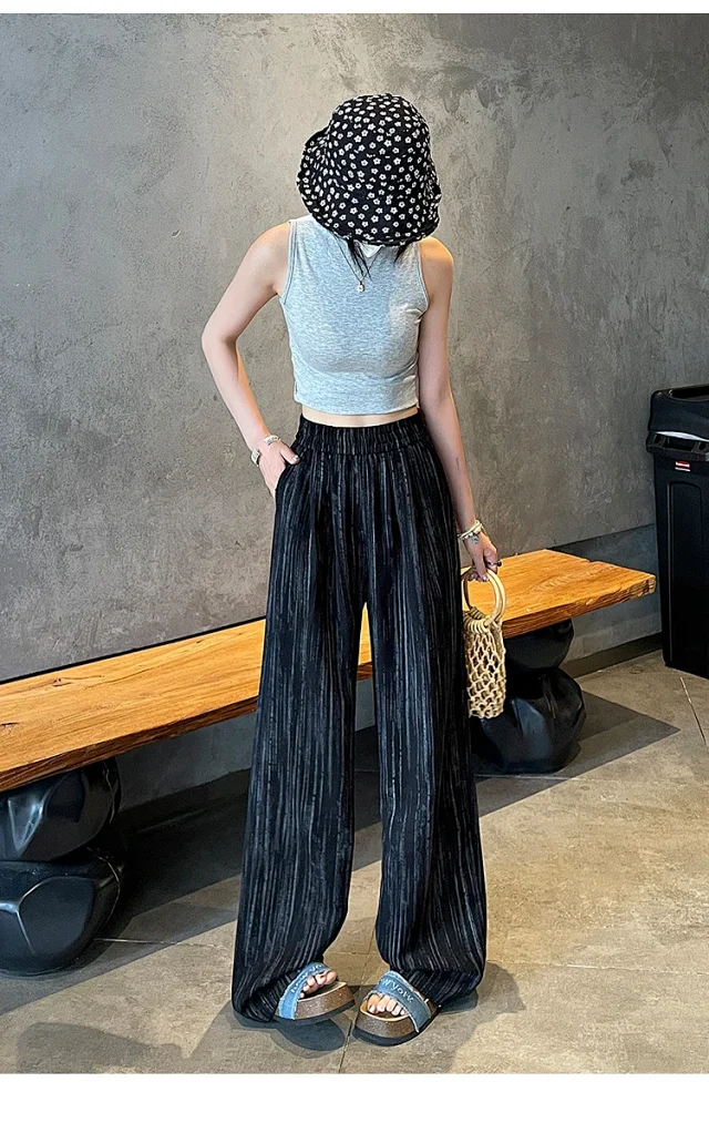 2025 Summer Tie - Dye Wide - Leg Pants Detail