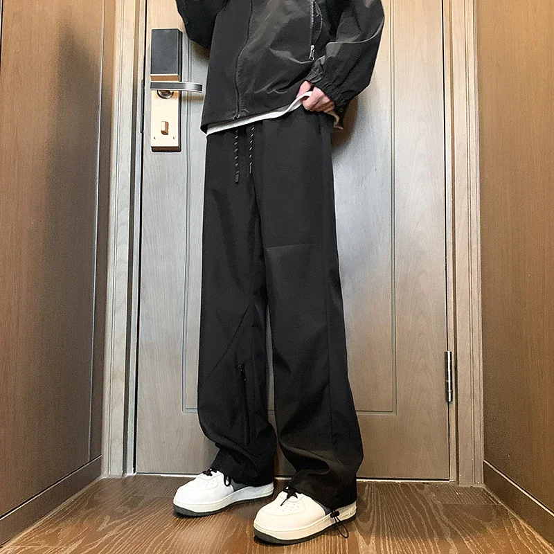 Men's Spring Hiphop Straight Cargo Pants