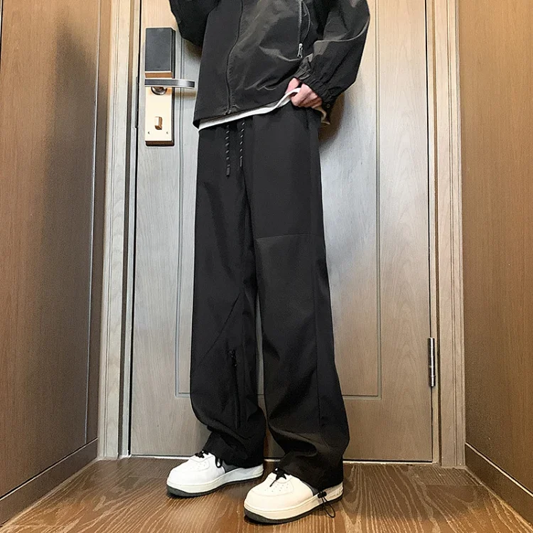 Men's Spring Hiphop Straight Cargo Pants