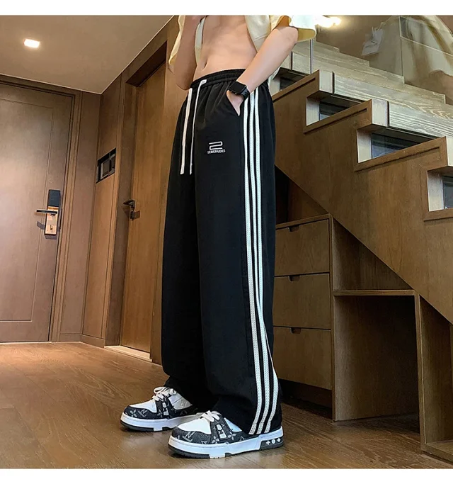 Men's 2025 Summer Ice Silk Loose Pants Detail