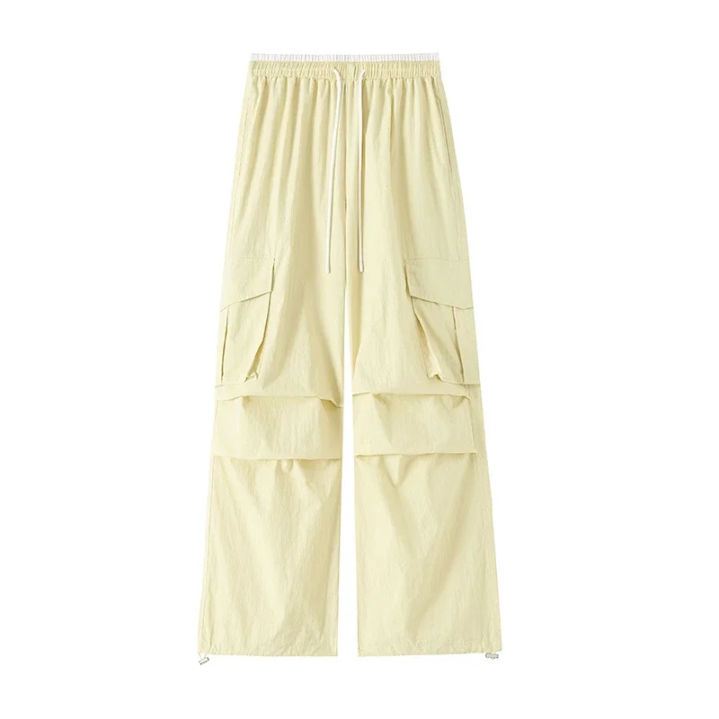 2025 Summer Dopamine Colorful High-Waist Street Cargo Pants