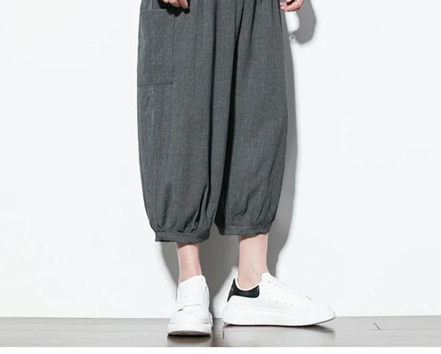 Men's 2025 Summer Ice Silk Capris Detail