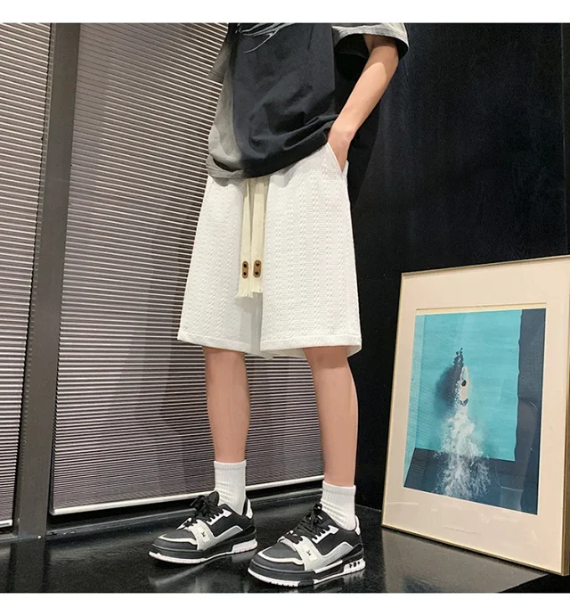 Men's Summer Jacquard Shorts Detail