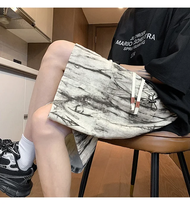 Men's Black Shorts with Pockets Detail
