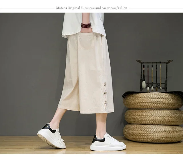 Men's Chinese Style Shorts Detail