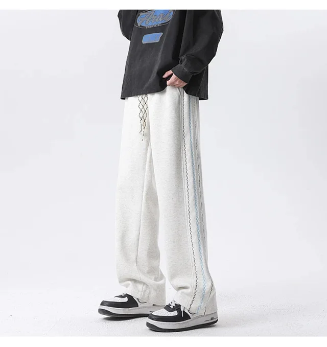 Japanese Oversize Men's Summer Pants Detail