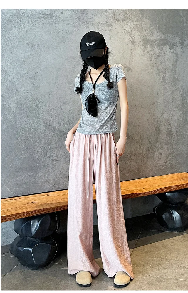 Linen Yamamoto Wide-leg Pants Detail