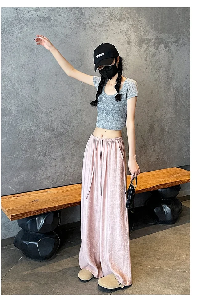Linen Yamamoto Wide-leg Pants Detail
