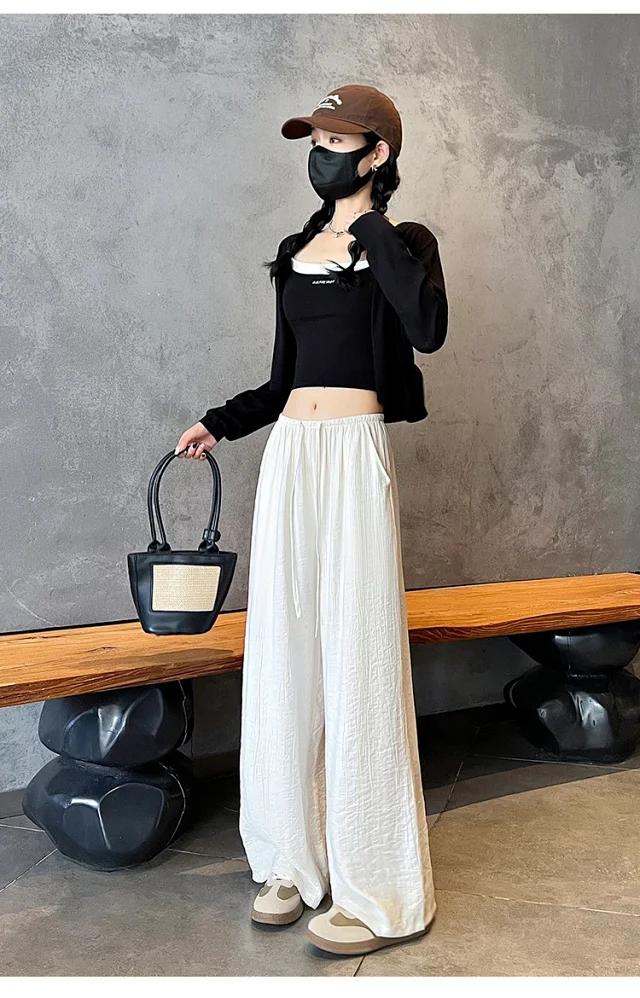 Linen Yamamoto Wide-leg Pants Detail
