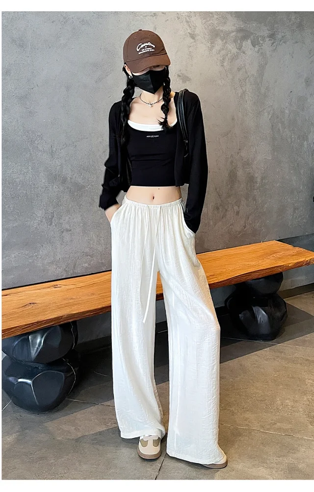 Linen Yamamoto Wide-leg Pants Detail
