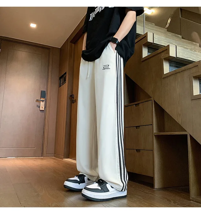 Men's 2025 Summer Ice Silk Loose Pants Detail