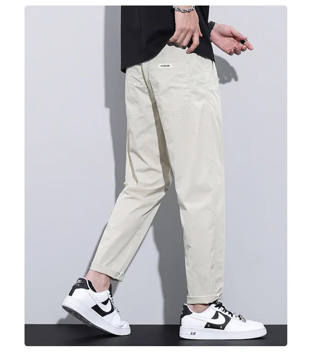2025 Spring-Summer Men's Tapered Cropped Pants Detail