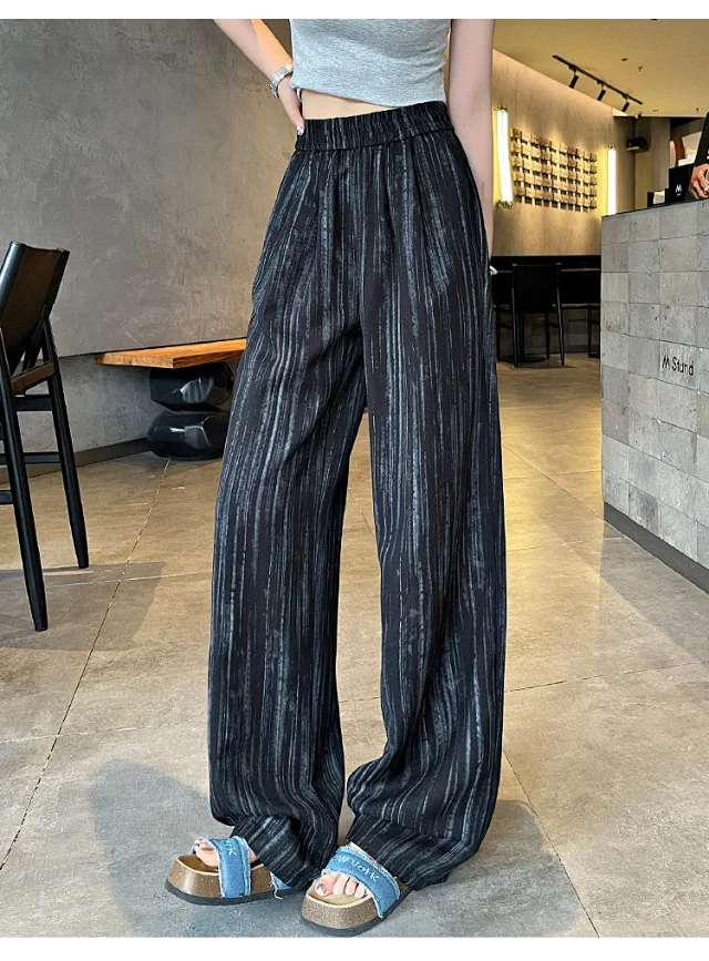 2025 Summer Tie - Dye Wide - Leg Pants Detail