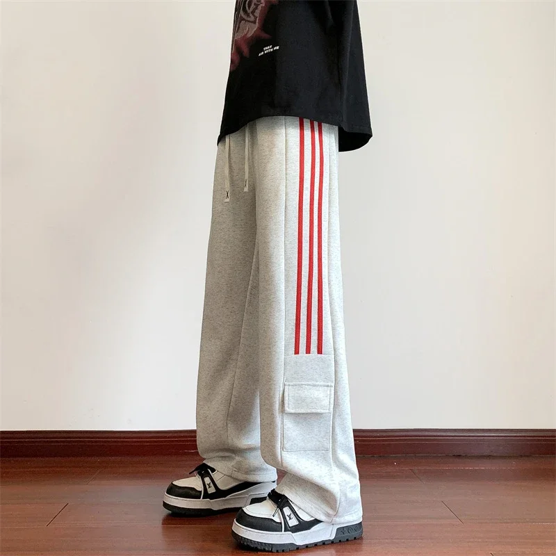 Men's Retro Striped Hiphop Pants