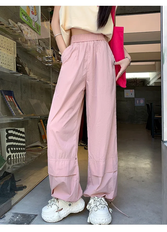Women's Summer Loose Workwear Pants Detail