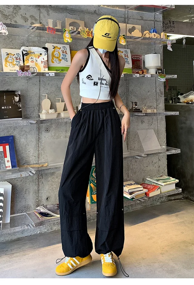 Women's Summer Loose Workwear Pants Detail