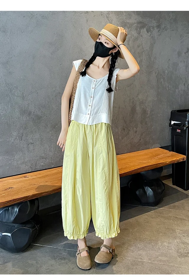 2025 Summer Sweet Lace Cropped Pants Detail