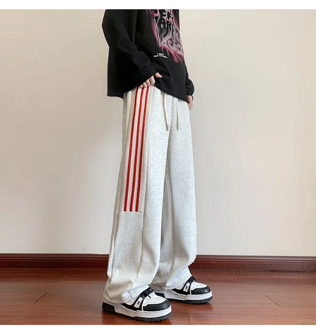 Men's Retro Striped Hiphop Pants Detail
