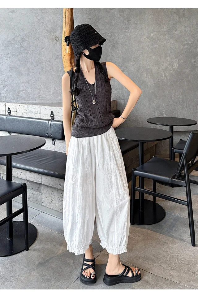 2025 Summer Sweet Lace Cropped Pants Detail