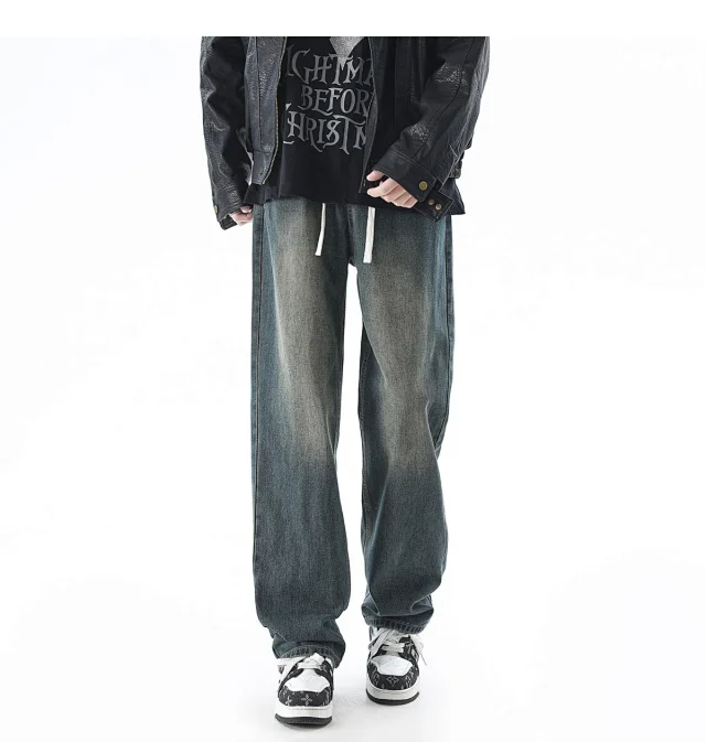 Men's Retro Spring Vibe Straight Cargo Jeans Detail