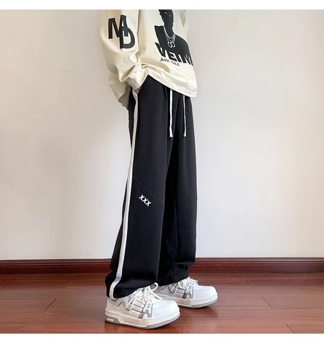 Oversize Striped Pants for Men Detail