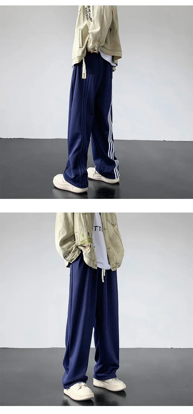 Men's Oversize Three-Stripe Retro Sweatpants Detail