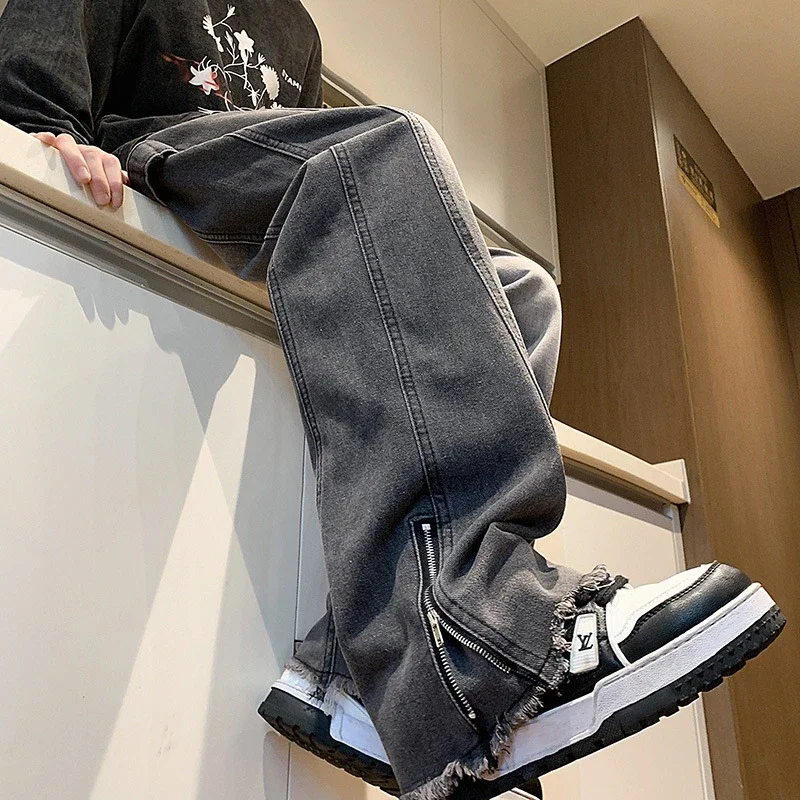 Men's Spring Hip Hop Straight Work Pants