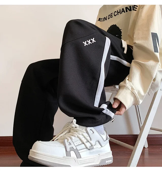 Oversize Striped Pants for Men Detail
