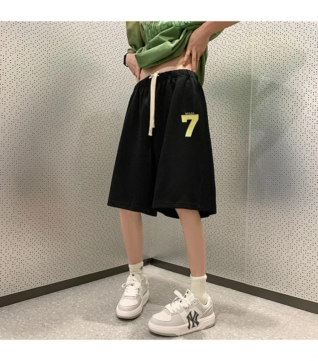 Men's Embroidered Retro Shorts Detail
