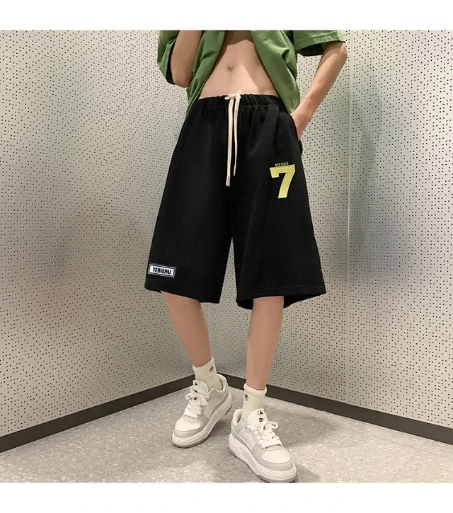 Men's Embroidered Retro Shorts Detail
