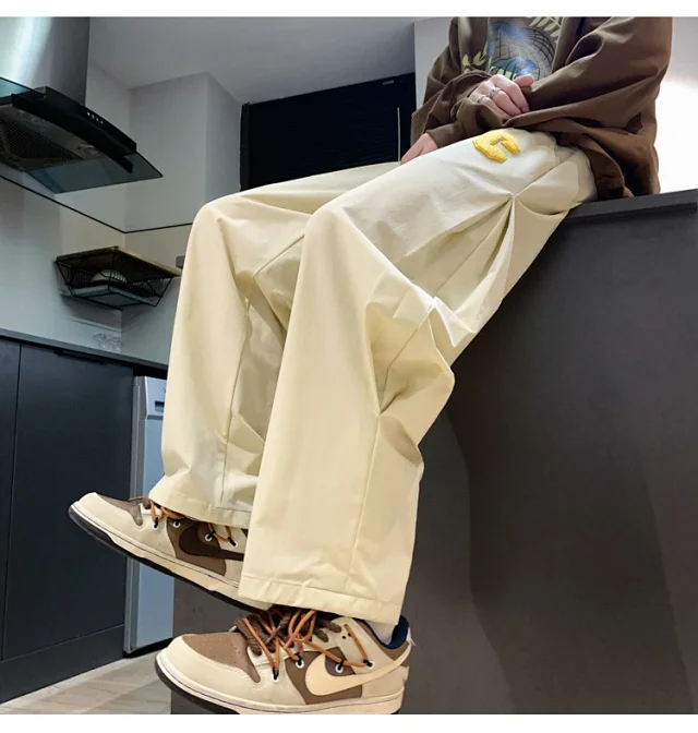 Japanese Oversize Pants for Men Detail