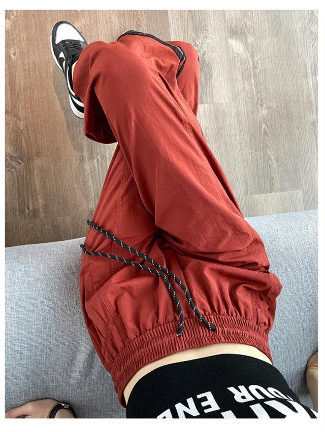 American Ice Silk Quick-Dry Cargo Pants Detail