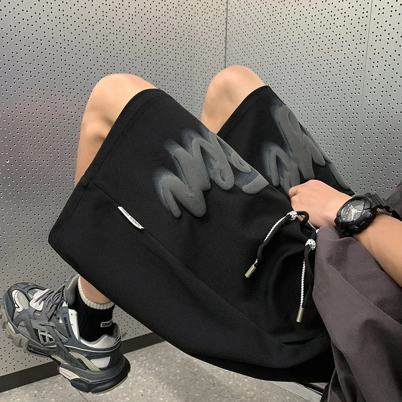 2025 Men's Foam Print American Shorts