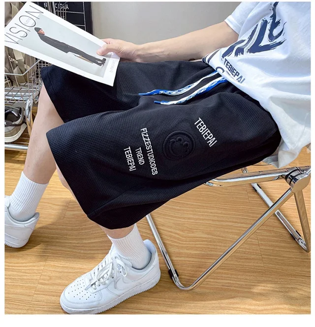 Men's Summer Ice Silk Utility Shorts (5 - inch) Detail
