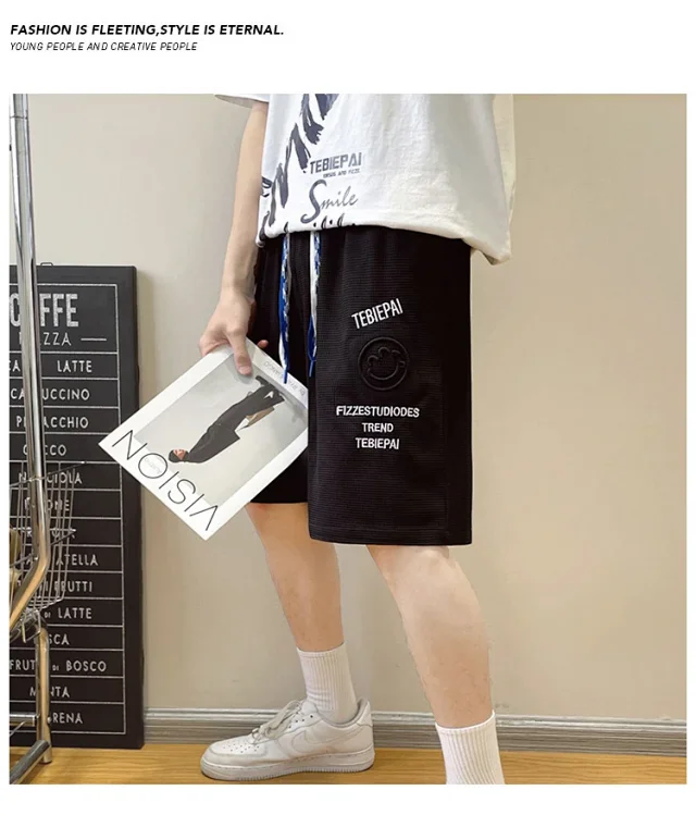 Men's Summer Ice Silk Utility Shorts (5 - inch) Detail