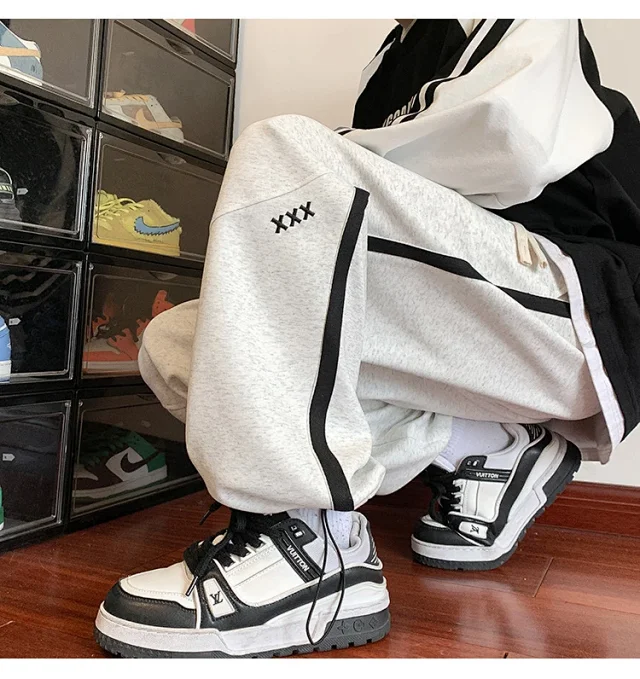 Oversize Striped Pants for Men Detail