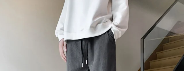 Men's Corduroy Joggers Winter Detail