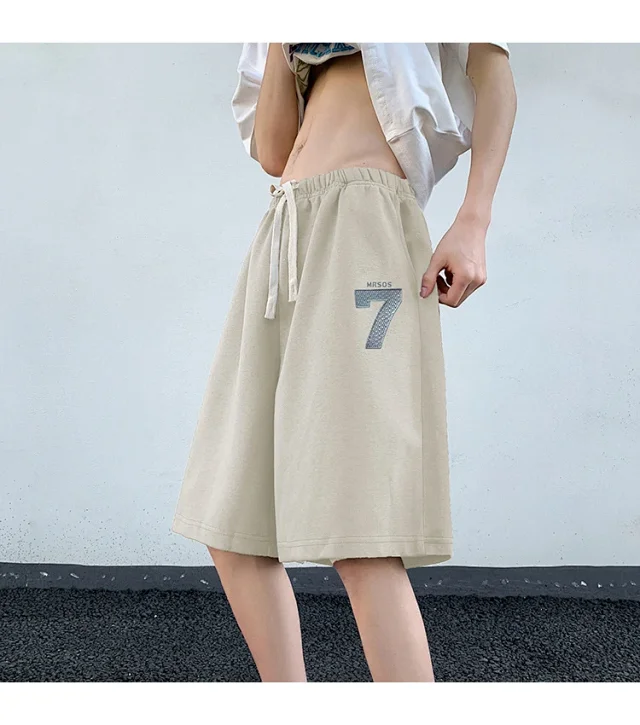 Men's Embroidered Retro Shorts Detail