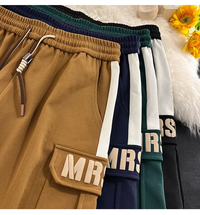 Men's Summer Retro Stripe Basketball Shorts Detail