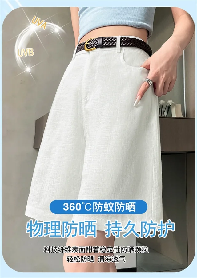 Linen Shorts for Women Detail