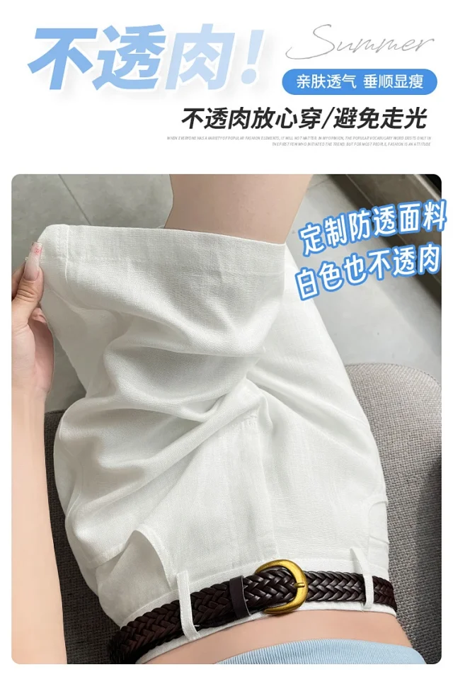 Linen Shorts for Women Detail