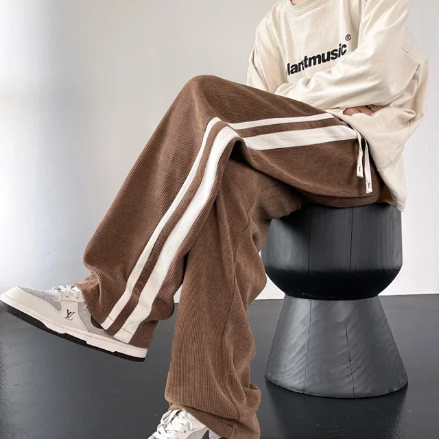 Corduroy Men's Winter Sweatpants Detail