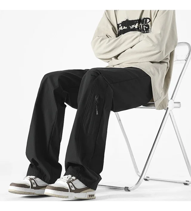 Men's Spring Euro - American Vibe Flared Cargo Pants Detail