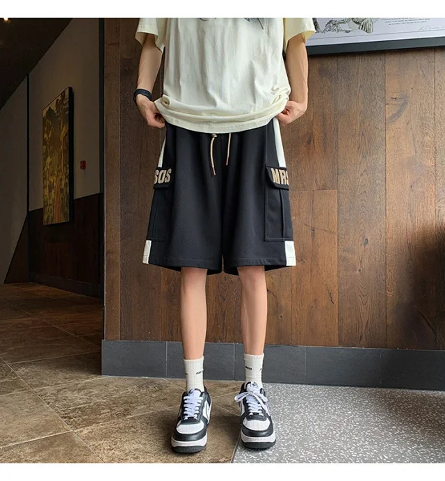 Men's Summer Retro Streetwear Shorts Detail