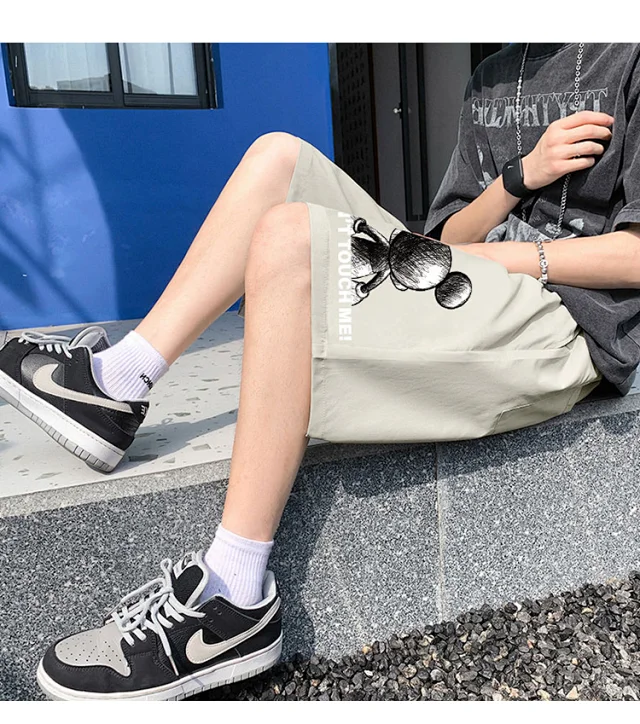 Drawstring Teenage Shorts (Men) Detail