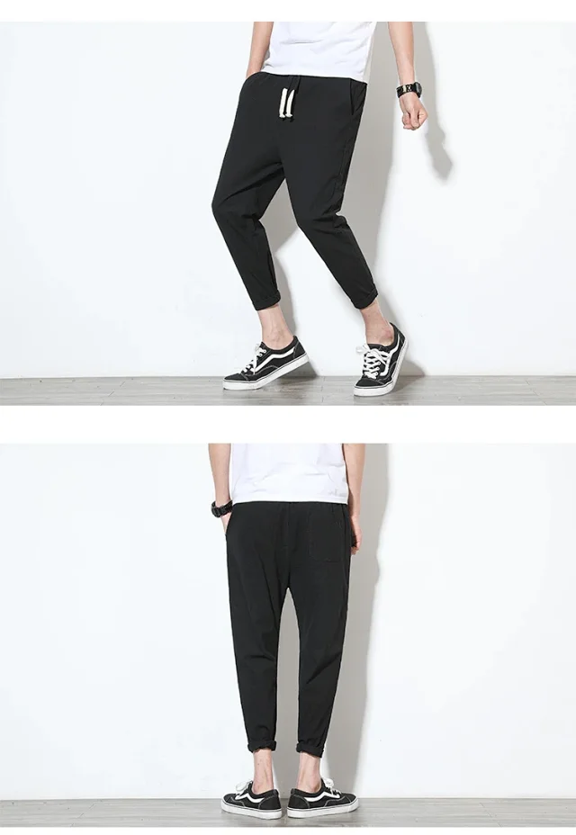 K352018 Cotton & Linen 9/10 Pants Detail