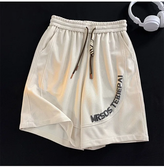 Foam Print Men's Retro Beach Shorts Detail